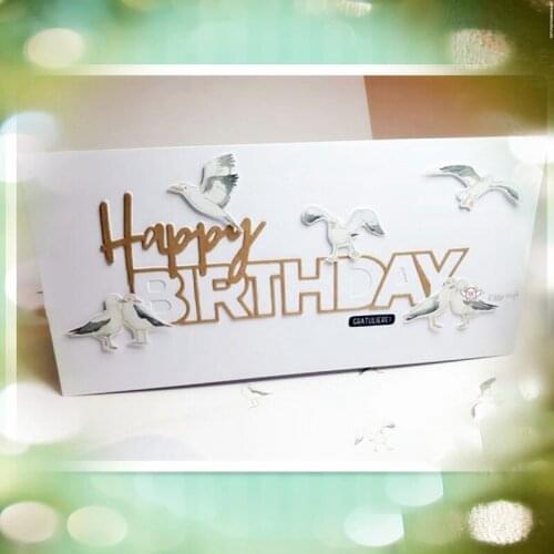 Happy Birthday Metal Cutting Dies Scrapbooking Album Card Making Embossing Craft DIY