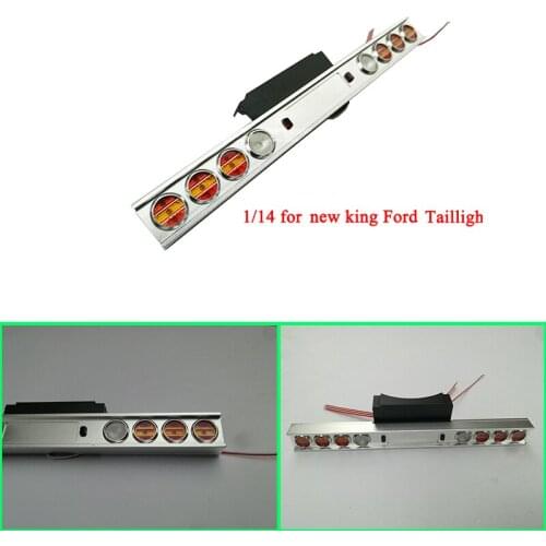 Metal Led Taillight Stern Lamp for 1/14 Tamiya RC Truck Car 56344 56301 New King Ford Diy Parts
