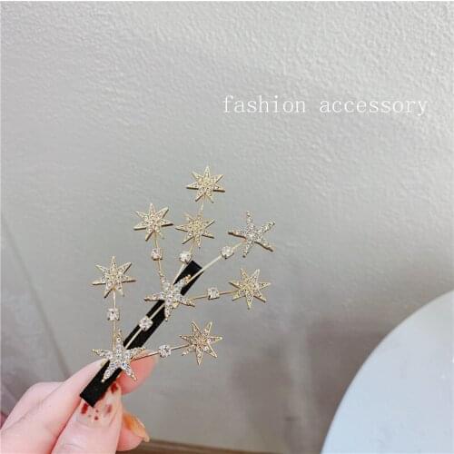 Fashion Women Rhinestone crystal Barrette hairpin flowers Hair Clips Girls delicate Ponytail Hair Accessories wholesale