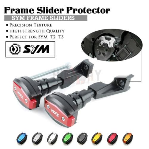 Motorcycle CNC Falling Protection Frame Slider Fairing Guard Crash Pad Protector For SYM T2 2011-2014 T3 2014-2017