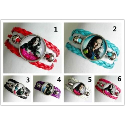 1pc CHICA VAMPIRO Glass Handcuffs Cartoon Movie Charms bracelet Time gems bracelets wholesale