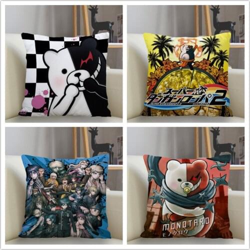 Musife Danganronpa v3 Pillowcase Custom Square Pillow Cover Case Zipper Pillowcase 35X35,40x40,45x45cm Drop Shipping