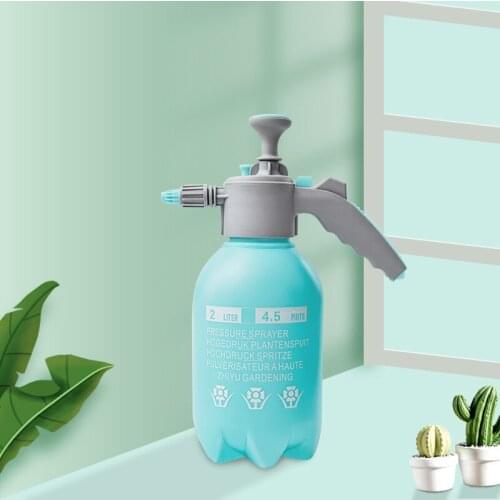 2L 3lL Blue Air Pressure Watering Can Exhaust Lock Watering Plastic Sprayer Watering Can Garden Irrigation Supplies sprayer