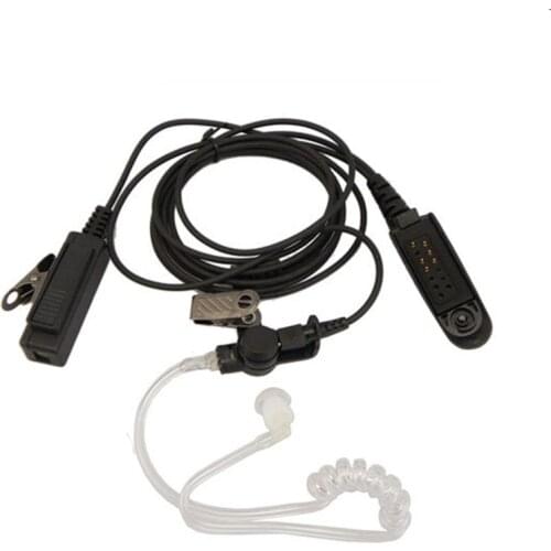 Walkie talkie FIB acoustic tube surveillance kit earpiece for Motorola two way radio GP328 GP338 GP340 HT750 PRO5150