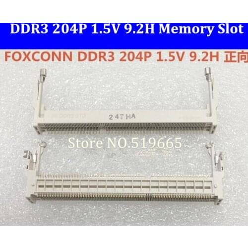 Foxconn DDR3 204P 1.5V 9.2H Connectors Laptop Memory Slot Sockets 204PIN Forward
