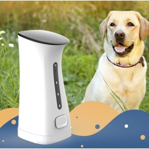 Automatic Cat Feeder Dog Food Dispenser Portion Control Voice Recorder Pet Dog Supplies EU Plug