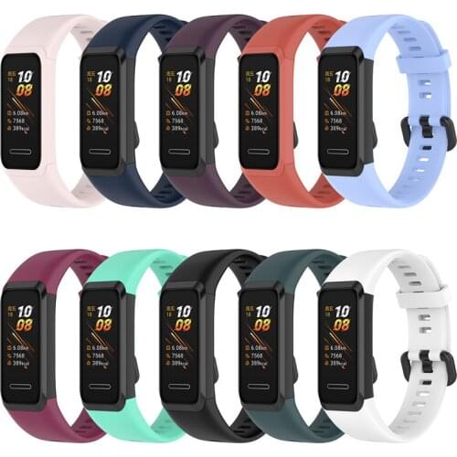 Soft Sports Silicone Wristbands Bracelet Strap Replacement Watch Band for HUAWEI Band 4 / Honor 5i Buckle Smart Watch Accessorie