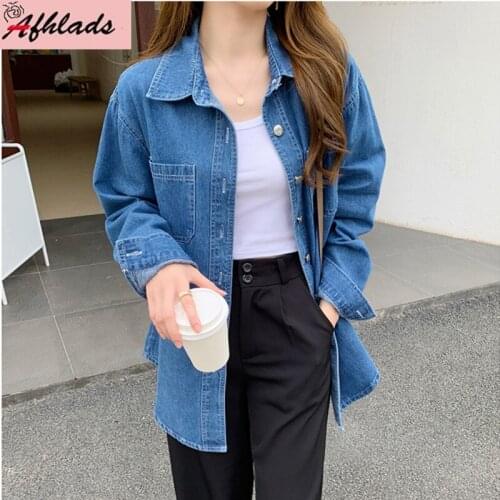 Plus Size Loose Turn-Down Collar Long Sleeve Jacket Spring And Autumn New Womens Clothing Casual Single-Breasted Outerwear