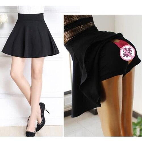 Outdoor Sex Skirt Clothes For Women A Line Mini Skirt With Safty Short Pants Outdoors Love Sex Dress Female Sexual Clothing