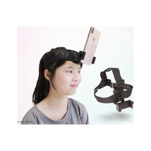 Outdoor head band Holder For Cell Phone at Harness Strap Belt Mount Tripod Clip Holder for instead GOPRO xiaoyi Camera iPhone 6