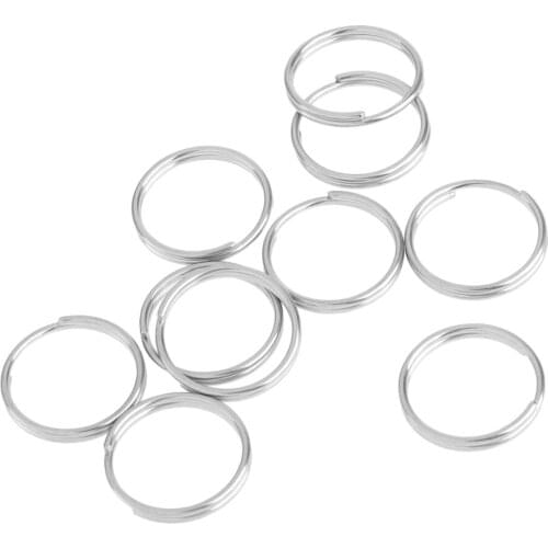 10 Pcs O Ring Stainless Steel Ring Metal Key Ring For Car House Key Fastening