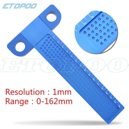 High quality 160mm Woodworking scriber hole ruler aluminum alloy T-shaped ruler woodworking scriber