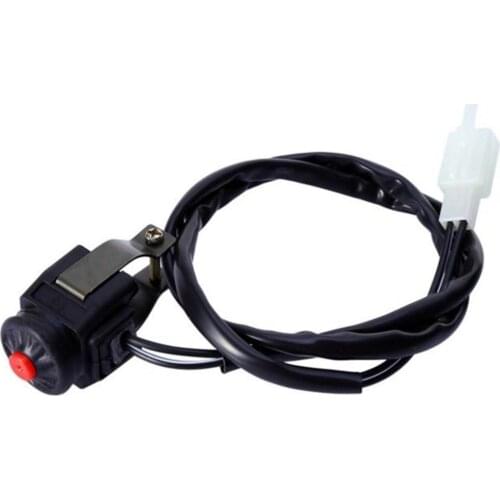 1pc Motorcycle Kill Stop Switch Red Push Button Horn Starter For Dirt Bike ATV 22mm 7/8