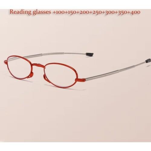 2021 Anti Blue Ray Anti-UV Folding Reading Glasses Frame Rotating Optical Computer Mini Portable Eyewear Diopter 1.0-4.0 Unisex