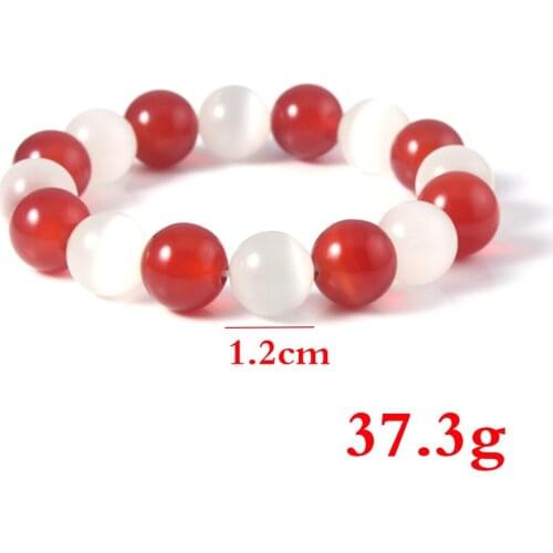 Anime Bracelet Fruits Basket Kyo Sohma Cosplay White Red Crystal Beads Bangle Anime Bracelets Jewelry Couple Coser Birthday Gift