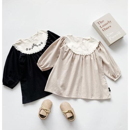 ChildrenS Clothing KidsS Dress Spring And Autumn Girls' Dress Fake Two-Piece Long-Sleeved Bowknot Stitching Mesh Princess Dres