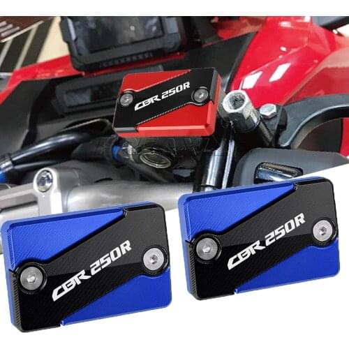 For Honda CBR250R CBR 250R 2010 2011 2012 2013 Motorclcye Knight Front Rear Brake Fluid Reservoir Cover Cap Left & Right