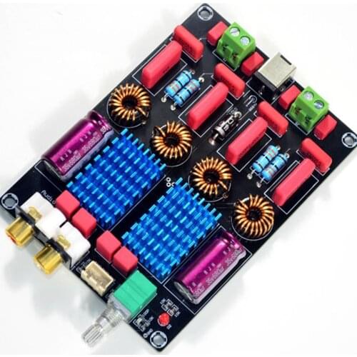 DC18V to DC24V Dual Chip TPA3116 2.0 Channel 100W+100W WIMA Deluxe Digital Class D Power Amplifier Board