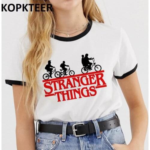 Stranger Things 3 T Shirt Women New Fashion Tshirt Gothic Female Clothing Hip Hop Femme 2019 Streetwear Cartoon Funny Kawaii Tee