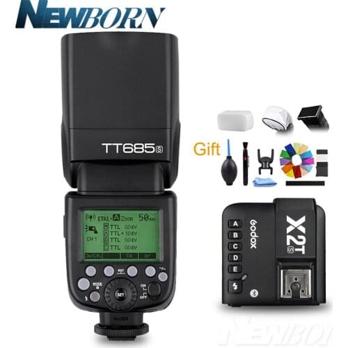 Godox TT685S 2.4G HSS 1/8000s TTL GN60 Wireless Speedlite Flash With X2T-S TTL Transmitter Trigger for Sony A6400 A7RIII A7S A9