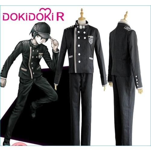 DokiDoki-R Game Danganronpa Cosplay Shuichi Saihara Costume Men Game Danganronpa V3: Killing Harmony Cosplay Costume Halloween