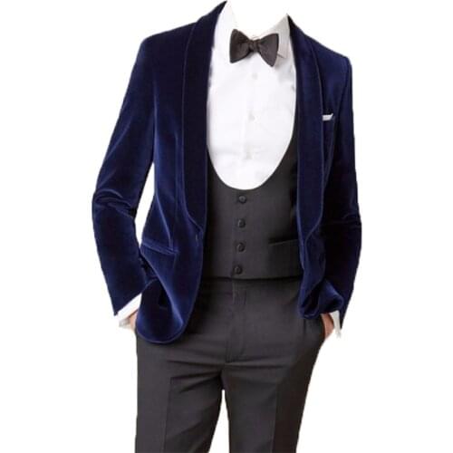 2020 Tuxedos Mens Suits For Wedding Classic Business Suit Groom Wear Best Man Wear Custom Made Three Pieces(Jacket+Pants+Vest)
