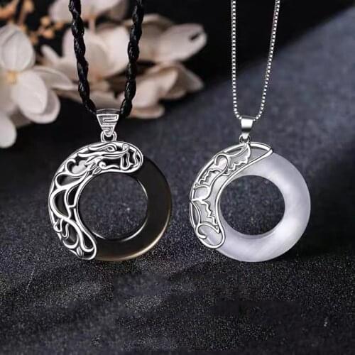 Heaven Officials Blessing Couple Necklaces Moonlight Pendant Necklace For Lovers Friendship Jewelry Valentines Day Gift Collier