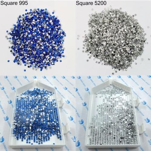 New Arrival Crystal Square Drills For DIY Diamond Painting Accessories Stitch Embroidery Rhinestone Colorful Mosaic Stone Gift