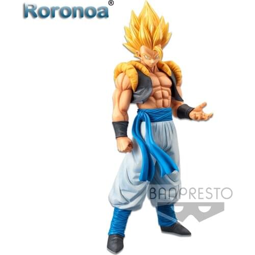RORONOA Original Banpresto DBZ Super Grandista Nero Gogeta Action Figure PVC Action Figure Collectible Model Doll Toys Figurals