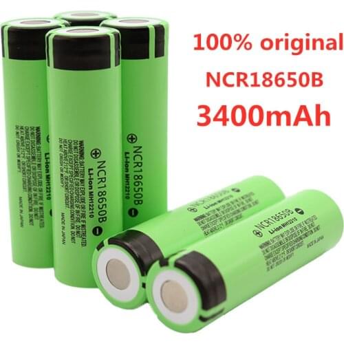 Original NCR18650B 3.7V 3400 mah 18650 Lithium Rechargeable Battery For Flashlight batteries