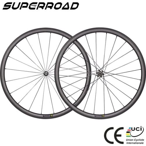 Promotion Price 30mm Wide 25mm Deep Powerway M80 CT31 Center Lock Hub Carbon Clincher Tubeless Wheels