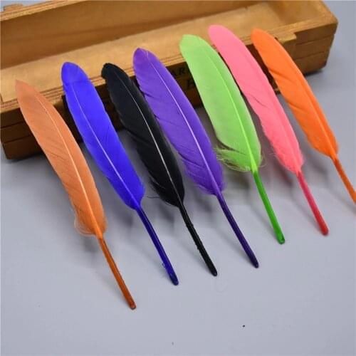 Duck Feathers for Crafts 10-15CM/4-6" Goose Feathers for Jewelry Making White Wedding Feathers Decoration Carnaval Assesoires