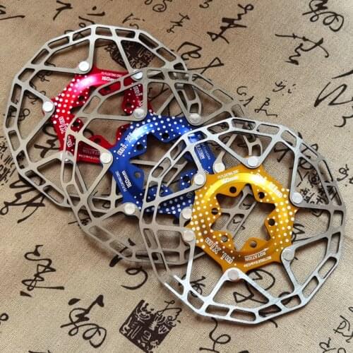 New Bicycle Disc Brake Floating Rotor Pads Stainless Steel 160mm Super Light MTB Brake Disc Rotors With 6 Bolts for MTB Bike