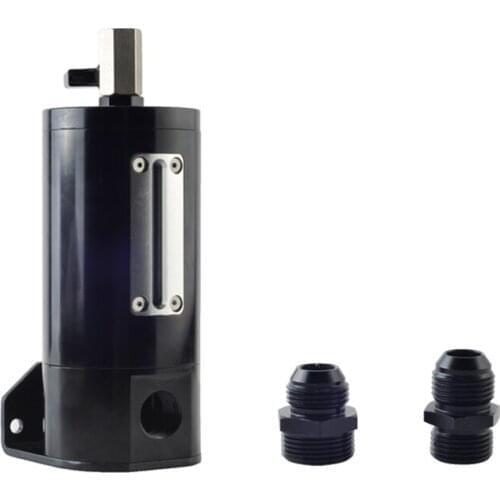 Visual oil catch tank 10AN 3/4NPS 0.5L Oil Catch Can Reservoir Tank Aluminum With Breather Filter Baffled oct-1125