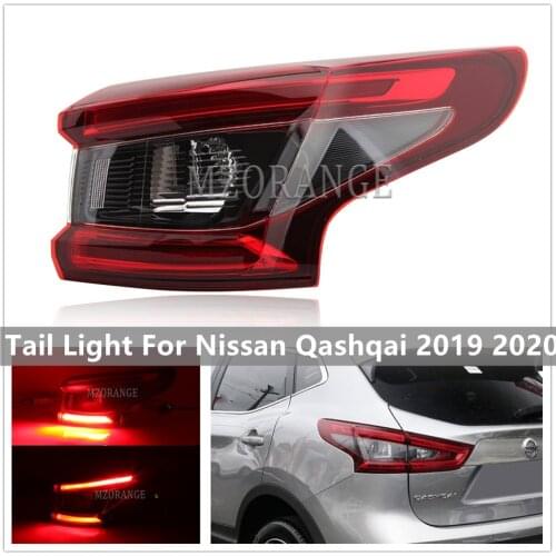 Outer Led Rear Tail light For Nissan Qashqai 2019 2020 Stop Brake Fog Lamp Rear turn signal light Car Parts Accessories
