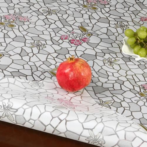 2020 New Soft Glass Tablecloth on the Table Oilcloth Rectangular Tablecloth Soft Glass Flexible Waterproof Easy Wipe Covers Mats