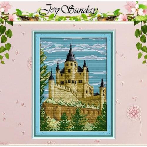 Castle (5) Patterns Counted Cross Stitch 11CT 14CT Cross Stitch Set Wholesale Chinese Cross-stitch Kits Embroidery Needlework