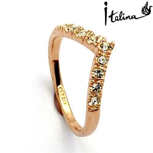 New Sale Brand TracysWing Rings for women Genuine Austria Crystal Copper Gold Color Fashion ring #RG90025