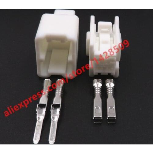 5 Sets 2 Pin 7222-6710 7223-6710 Car Door Horn Steering Wheel Heating Wire Harness Connector 2.2 Series Auto Unsealed Socket