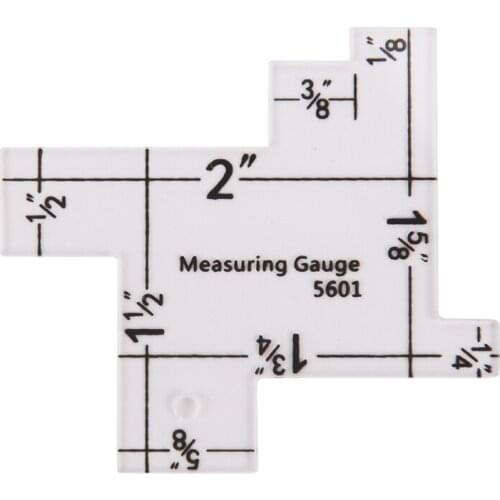 1PCS Imperial Metric Scale Mini Plastic Sewing Measuring Gauge Quilting Rulers For Sewing Crafts Measurement Tool