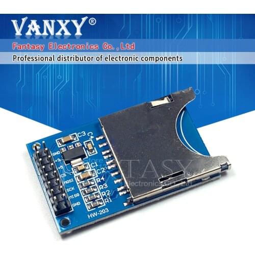 5pcs Reading and writing module SD Card Module Slot Socket Reader ARM MCU for new