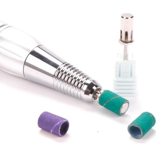 50/100PCS Green Purple Sanding Bands Without Mandrel Electric Nail Drill Bit Accessories