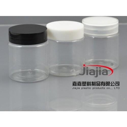 50 grams clear PET Jar,50ml Cream Jar with white/black/clear PP,cap Cosmetic Packaging Personal Care Sample Container Small Jar