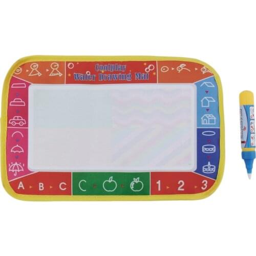 Eco-Friendly Kids Baby Write Draw Paint Water Magic Doodle Mat Children Play Mat With Magic Pen Painting Christmas Gift