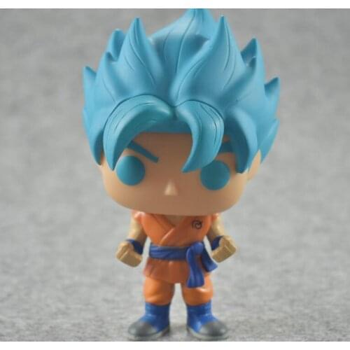 Funko Pop Japanese Anime Dragon Ball SUPER SAIYAN GOD GOKU 121# Vinyl Action Figure Collection Model Toys for Children Gift