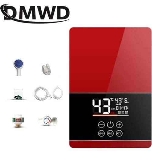 DMWD 6000W Instant Electric Water Heater for Home Small Three Second Speed Heat Take A Shower Tankless Bathroom Bath Machine