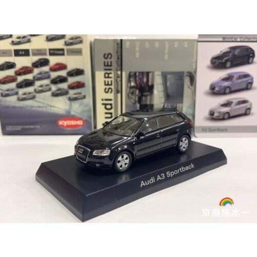 1/64 KYOSHO Audi A3 Sportback Collection of die-cast alloy car decoration model toys
