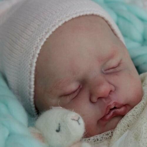 NPK 21inch Reborn Doll Kit for Sleeping Baby Ruby Fresh Color Soft Touch DIY Unfinished Doll Parts Drop Shipping
