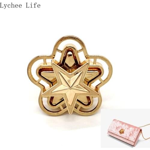 Lychee Life Twist Lock Metal Clasp Leather Craft Women Bag Handbag Shoulder Bag Purse Diy Leather Crafts