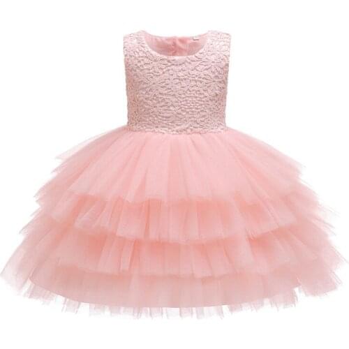 New Baby Girls Princess Dresses Newborn Kids Floral Tutu Birthday Party Christmas Dress For Infant Girl Children Wedding Costume